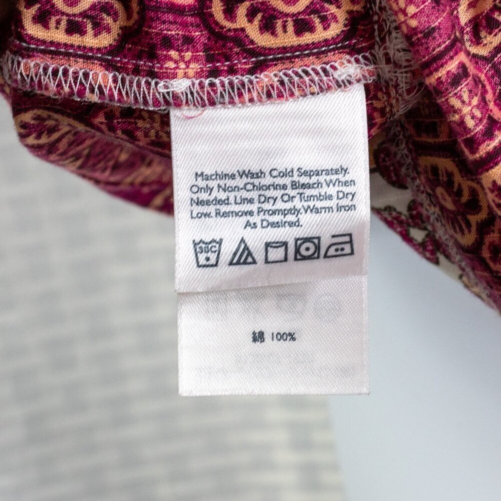 Eddie Bauer Size XL Raspberry color floral patter… - image 4